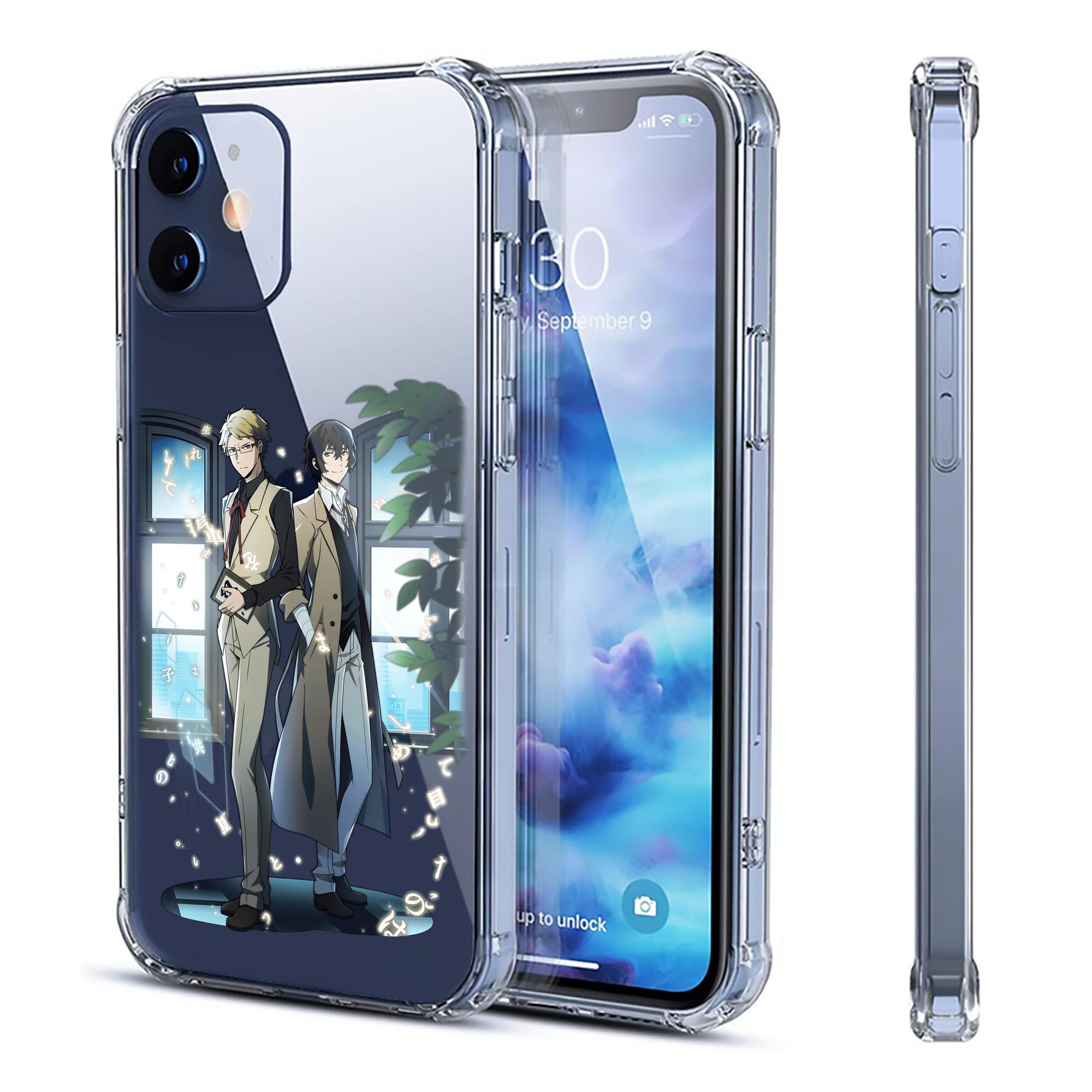 （画像用） 文豪ストレイドッグス Bungo Stray Dogs 【iPhone 12シリーズ対応】透明スマホケース（クリアソフトケース）